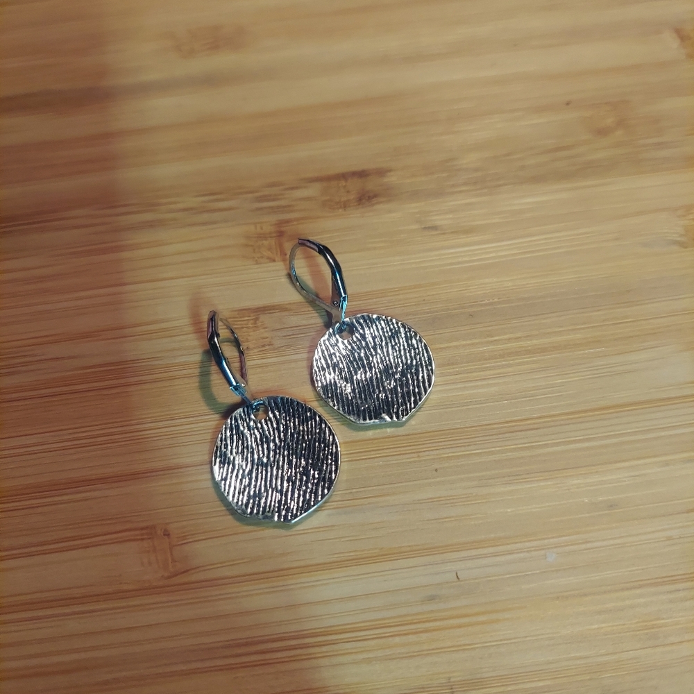 Women's Bohemian wish Dandelion flower Earrings dagle silver color - Picture 4 of 4